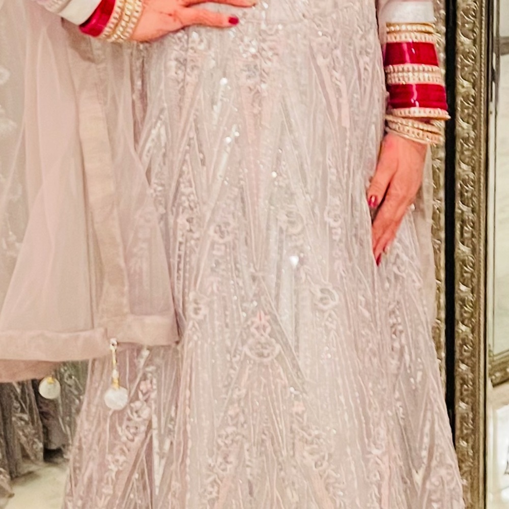 Elegant Cream Embroidered Dress